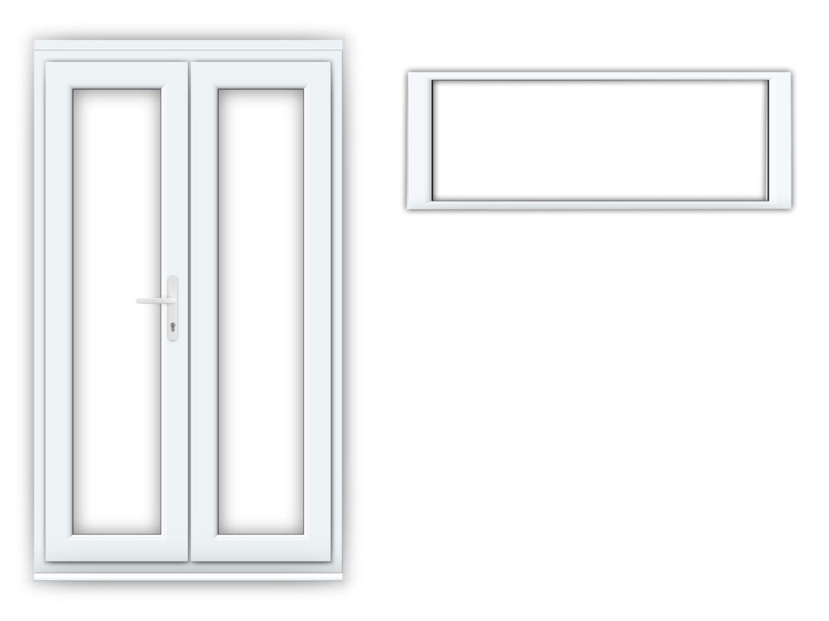 4ft double glazed uPVC door and 1 x  double glazed uPVC windows 