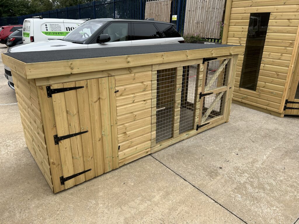 10ft x 4ft Dog Kennel- Ex Display! - Noah Garden Rooms